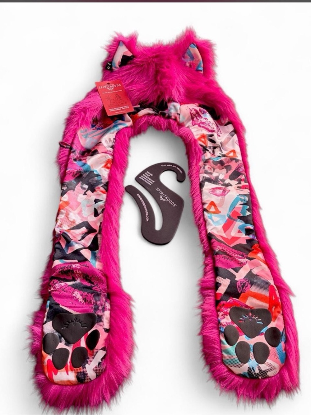 Spirit Hoods - LIPSTICK WOLF COLLECTOR EDITION FAUX FUR HOOD | women’s
